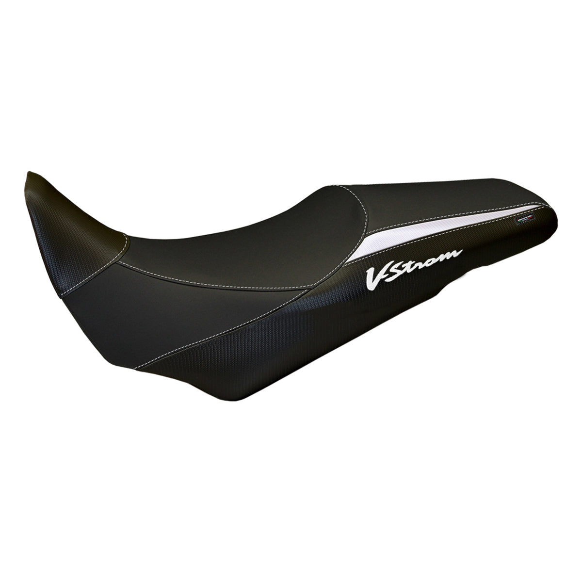 Tappezzeria Italia Suzuki VStrom 1000 2014-2019 Seat Cover in White and Black