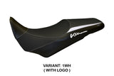 Tappezzeria Italia Suzuki VStrom 1000 2014-2019 Seat Cover in White and Black