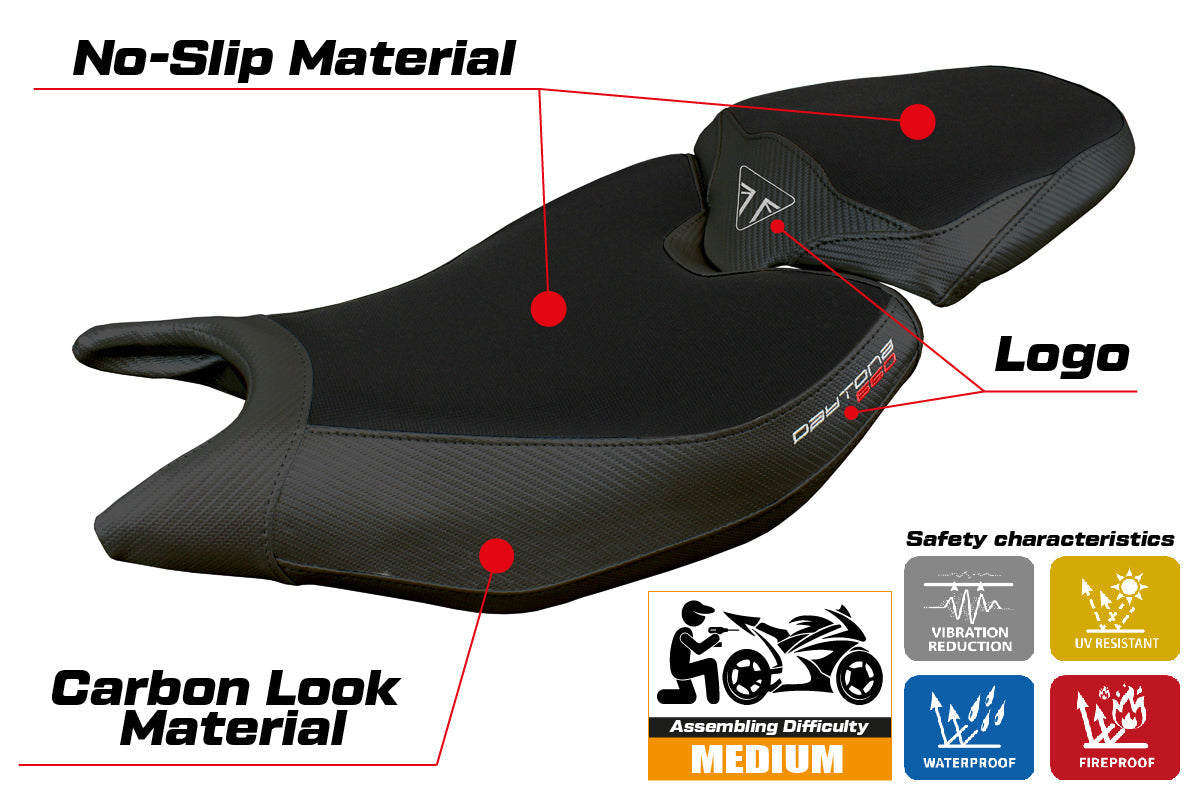 Tappezzeria Italia Triumph Daytona 660 2024-2025 Seat Cover Black