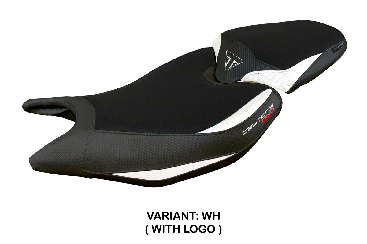 Tappezzeria Italia Triumph Daytona 660 2024-2025 Seat Cover White Black