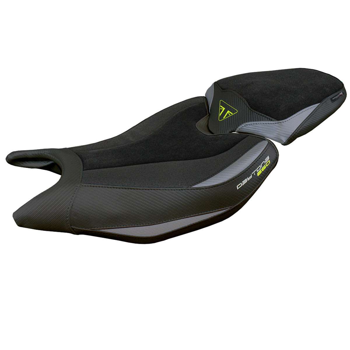 Tappezzeria Italia Triumph Daytona 660 2024-2025 Seat Cover Ultragrip Grey Yellow Black