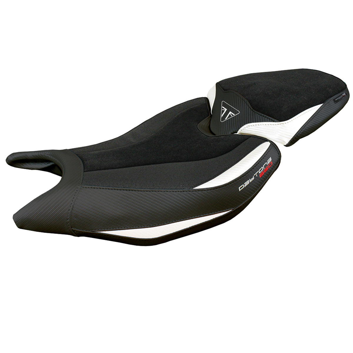 Tappezzeria Italia Triumph Daytona 660 2024-2025 Seat Cover Ultragrip White Black