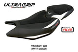 Tappezzeria Italia Triumph Daytona 660 2024-2025 Seat Cover Ultragrip White Black