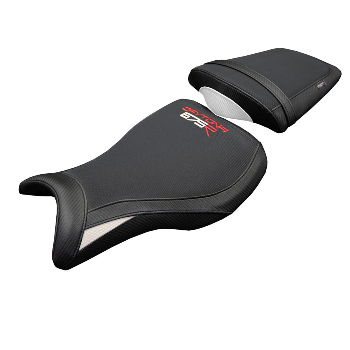 Tappezzeria Italia Triumph Daytona 675R 2006-2009 2010 2011 2012 Seat Cover White Black