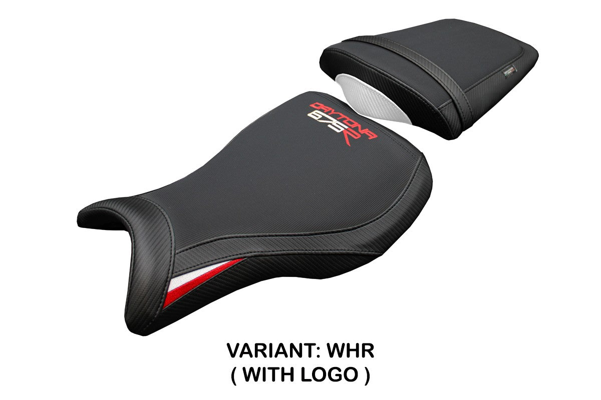 Tappezzeria Italia Triumph Daytona 675R 2006-2010 2011 2012 Seat Cover White Red Black