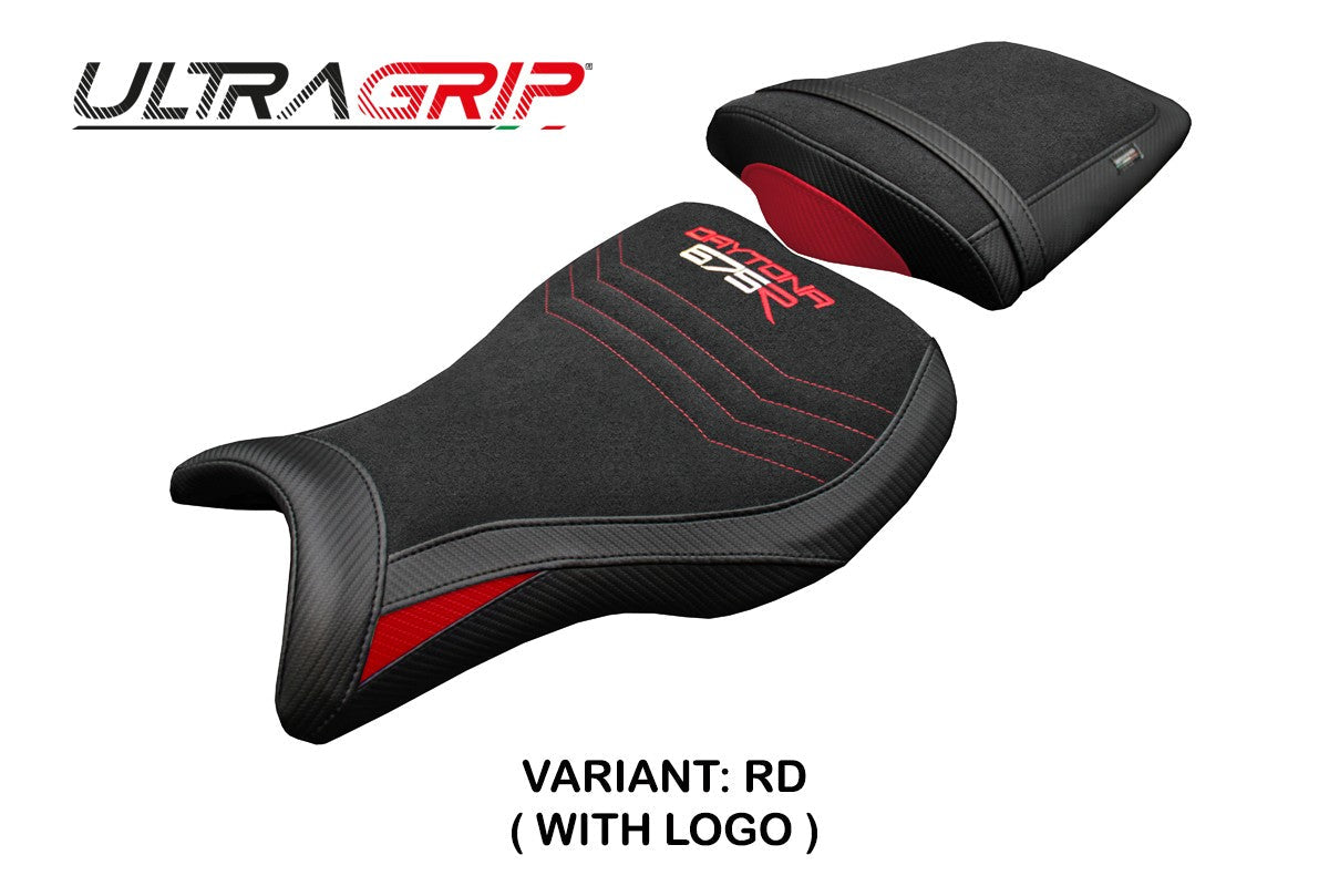 Tappezzeria Italia Triumph Daytona 675R 2006-2011 2012 Seat Cover Ultragrip Red Black