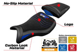 Tappezzeria Italia Triumph Daytona 675R 2006-2011 2012 Seat Cover Velvet Blue Black