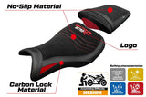 Tappezzeria Italia Triumph Daytona 675R 2006-2010 2011 2012 Seat Cover Velvet Red Black