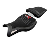 Tappezzeria Italia Triumph Daytona 675R 2006-2011 2012 Seat Cover Velvet White Black
