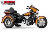 HARLEY TRIKE RIGHT SIDE TUCK & UNDER & CLASSIC TRUE-DUAL HEADERS BUNDLE