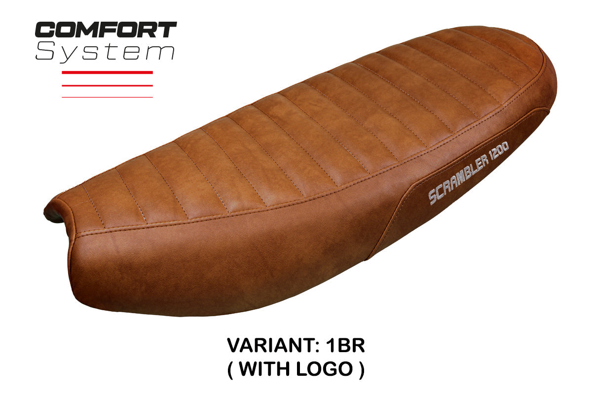 Tappezzeria Italia Triumph Scrambler 1200 2019-2025 Seat Cover Comfort in Brown