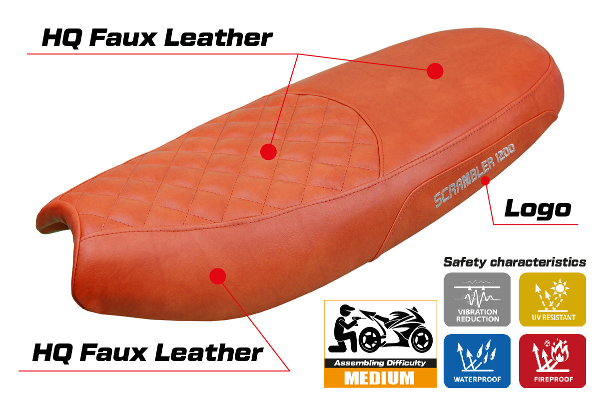 Tappezzeria Italia Triumph Scrambler 1200 2019-2025 Seat Cover in Brick SE
