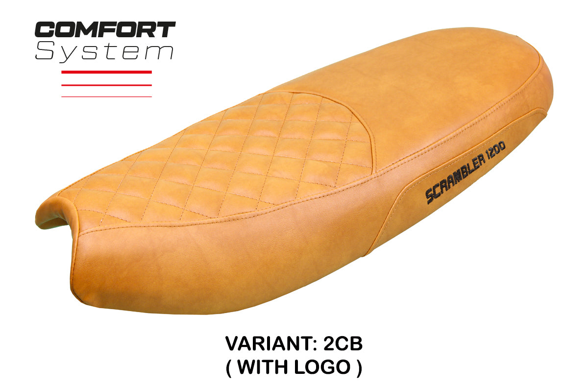 Tappezzeria Italia Triumph Scrambler 1200 2019-2025 Seat Cover  Comfort in Camel SE
