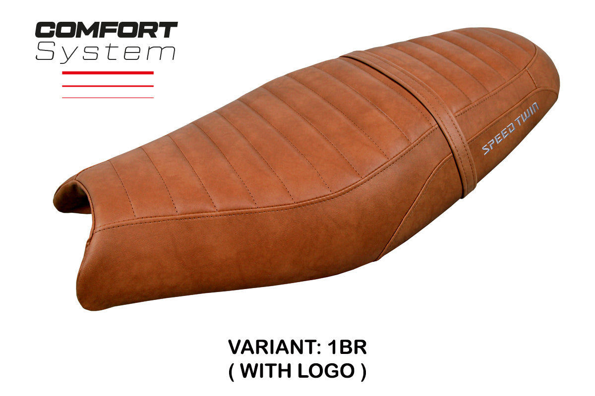 Tappezzeria Italia Triumph Speed Twin 900 2019-2025 Seat Cover Comfort in Brown