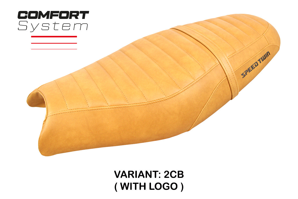 Tappezzeria Italia Triumph Speed Twin 900 2019-2025 Seat Cover Comfort in Camel