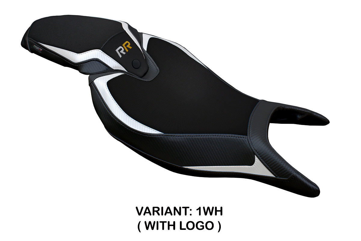 Tappezzeria Italia Triumph Speed Triple 1200 RR 2022-2025 Seat Cover in White and Black