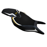 Tappezzeria Italia Triumph Speed Triple 1200 RR 2022-2025 Seat Cover in White Gold and Black