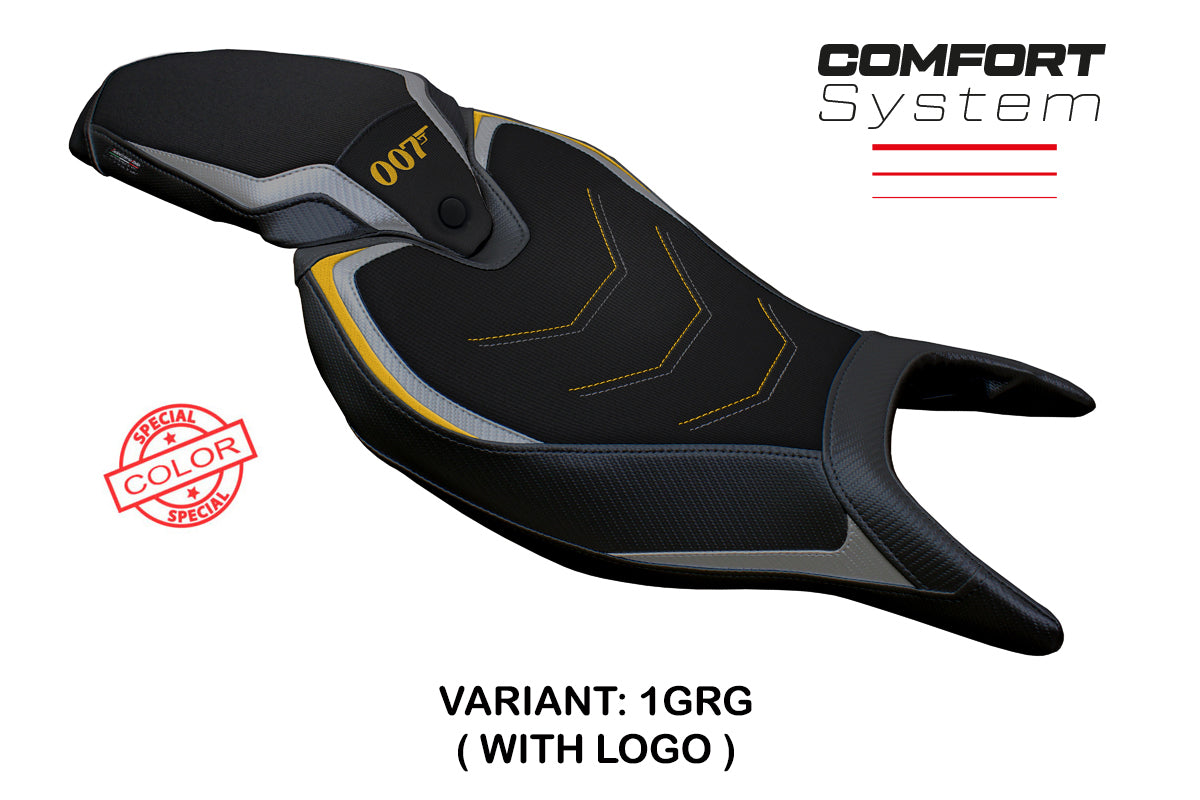 Tappezzeria Italia Triumph Speed Triple 1200 RR 2022-2025 Seat Cover Comfort in Grey and Gold