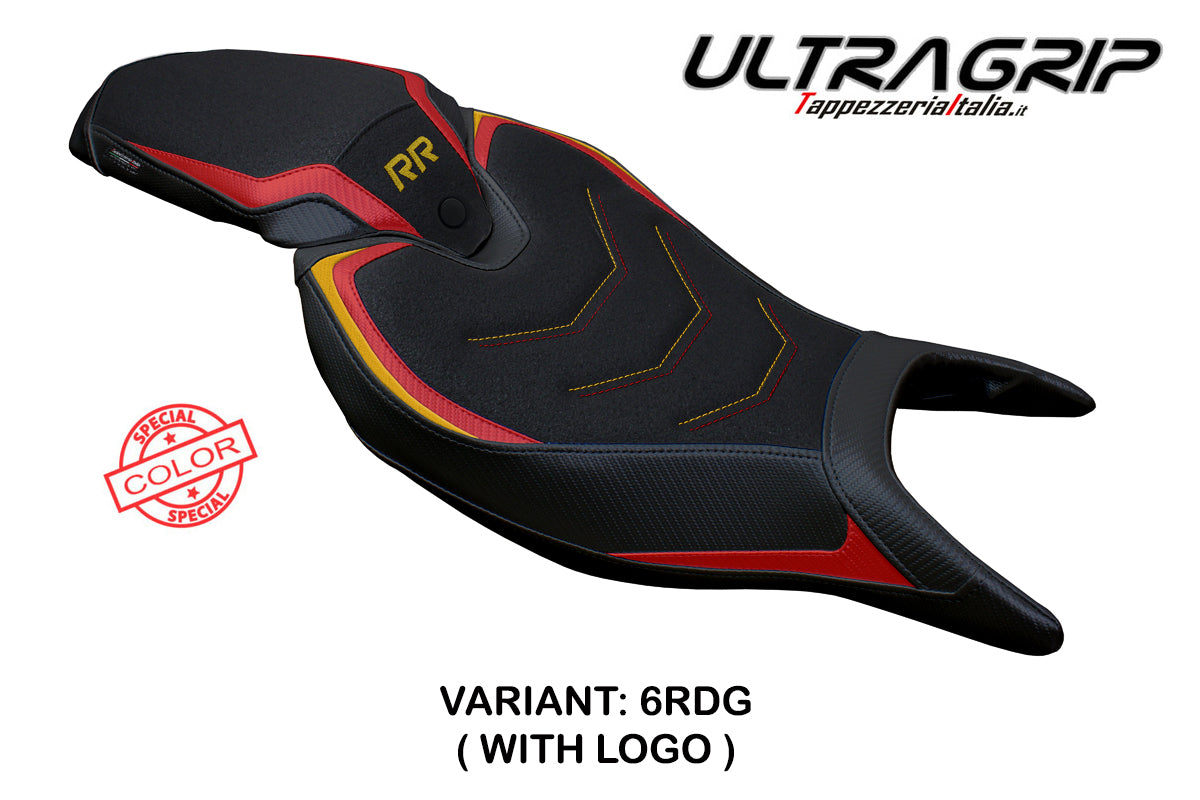 Tappezzeria Italia Triumph Speed Triple 1200 RR 2022-2025 Seat Cover Ultragrip in Red and Gold