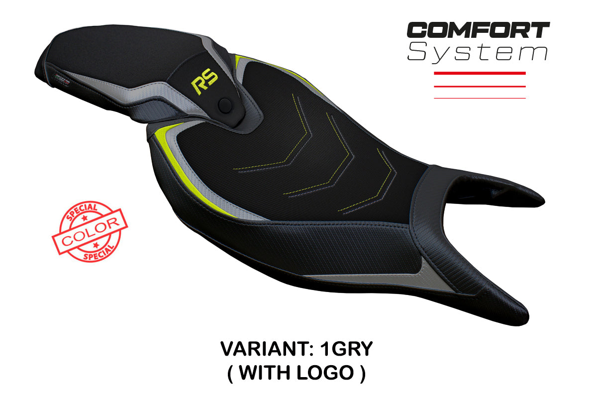 Tappezzeria Italia Triumph Speed Triple 1200 RS 2022-2025 Seat Cover Comfort in Grey and Yellow