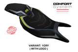 Tappezzeria Italia Triumph Speed Triple 1200 RS 2022-2025 Seat Cover Comfort in Grey and Yellow