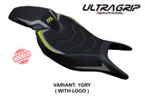 Tappezzeria Italia Triumph Speed Triple 1200 RS 2022-2025 Seat Cover Ultragrip in Grey and Yellow