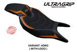 Tappezzeria Italia Triumph Speed Triple 1200 RS 2022-2025 Seat Cover Ultragrip in Orange and Gray