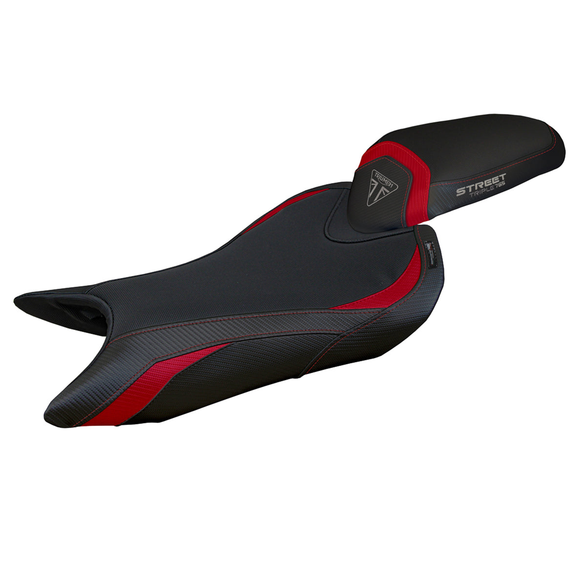 Tappezzeria Italia Triumph Street Triple 765 2023-2025 Seat Cover Comfort in Bordeaux and Black