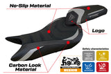 Tappezzeria Italia Triumph Street Triple 765 2023-2025 Seat Cover Ultragrip in Silver and Black