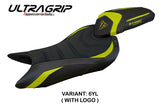 Tappezzeria Italia Triumph Street Triple 765 2023-2025 Seat Cover Ultragrip in Yellow and Black