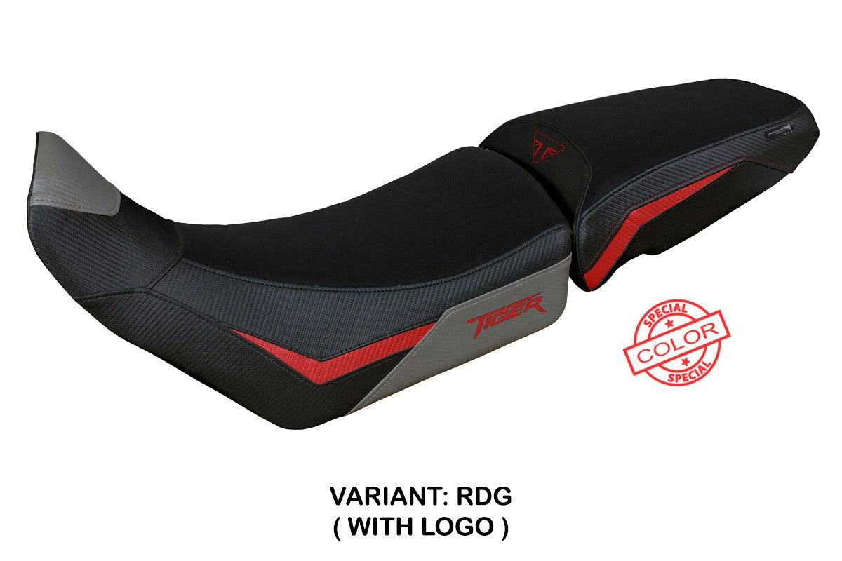 Tappezzeria Italia Triumph Tiger 850 Sport 2021-2025 Seat Cover Red Grey Black