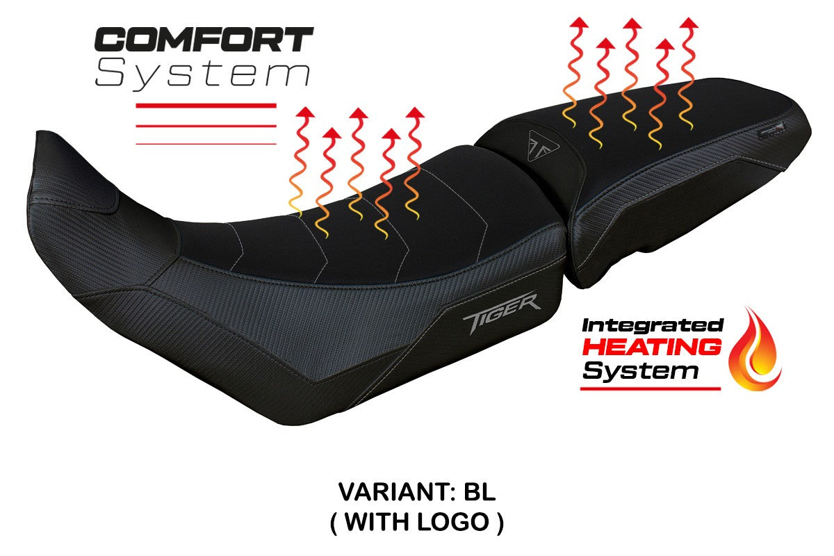 Tappezzeria Italia Triumph Tiger 850 Sport 2021-2025 Seat Cover Heating Comfort Grey