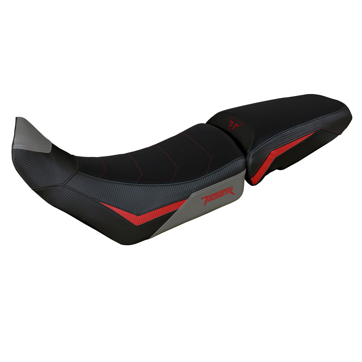 Tappezzeria Italia Triumph Tiger 900 2020-2023 Seat Cover Comfort in Grey and Red