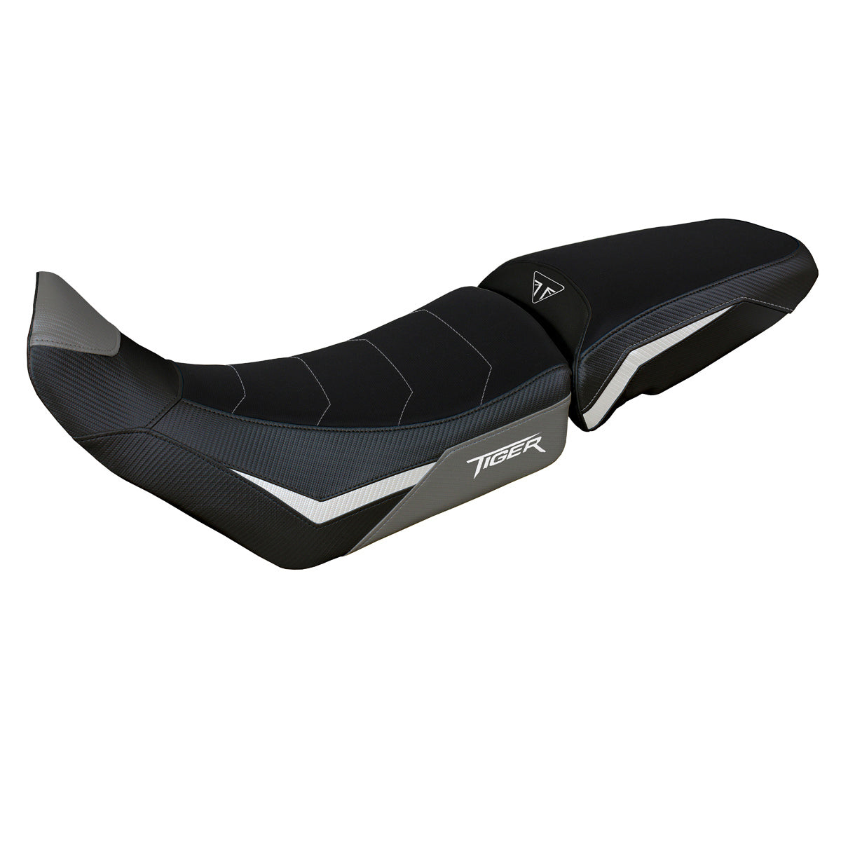Tappezzeria Italia Triumph Tiger 900 2020-2023 Seat Cover Comfort in Grey and White