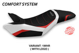 Tappezzeria Italia Triumph Speed Triple 2011-2015 Seat Cover Comfort in White and Red