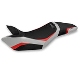 Tappezzeria Italia Triumph Speed Triple 2011-2015 Seat Cover in Silver and Red
