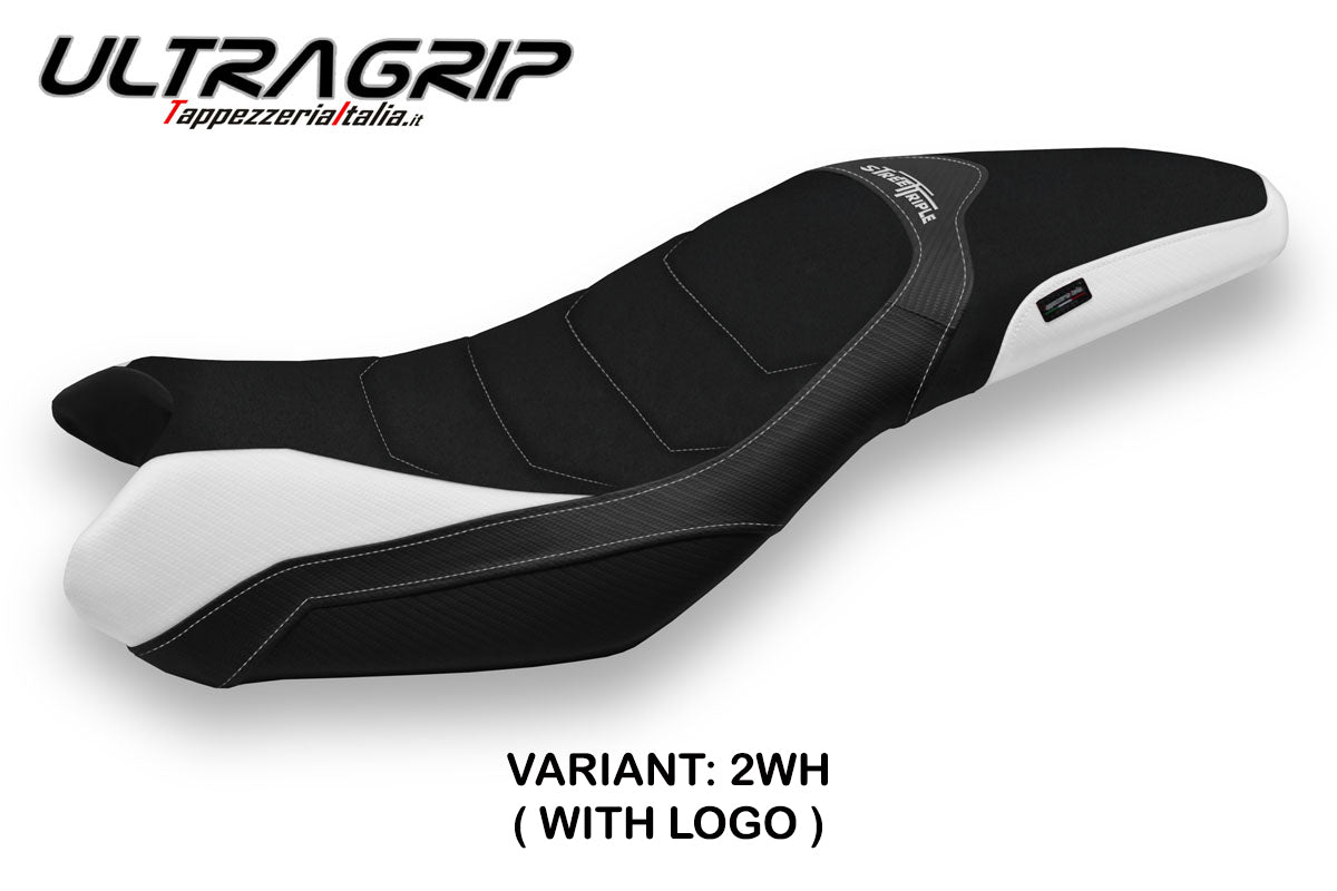 Tappezzeria Italia Triumph Street Triple 675 2013-2016 Seat Cover Ultragrip in White
