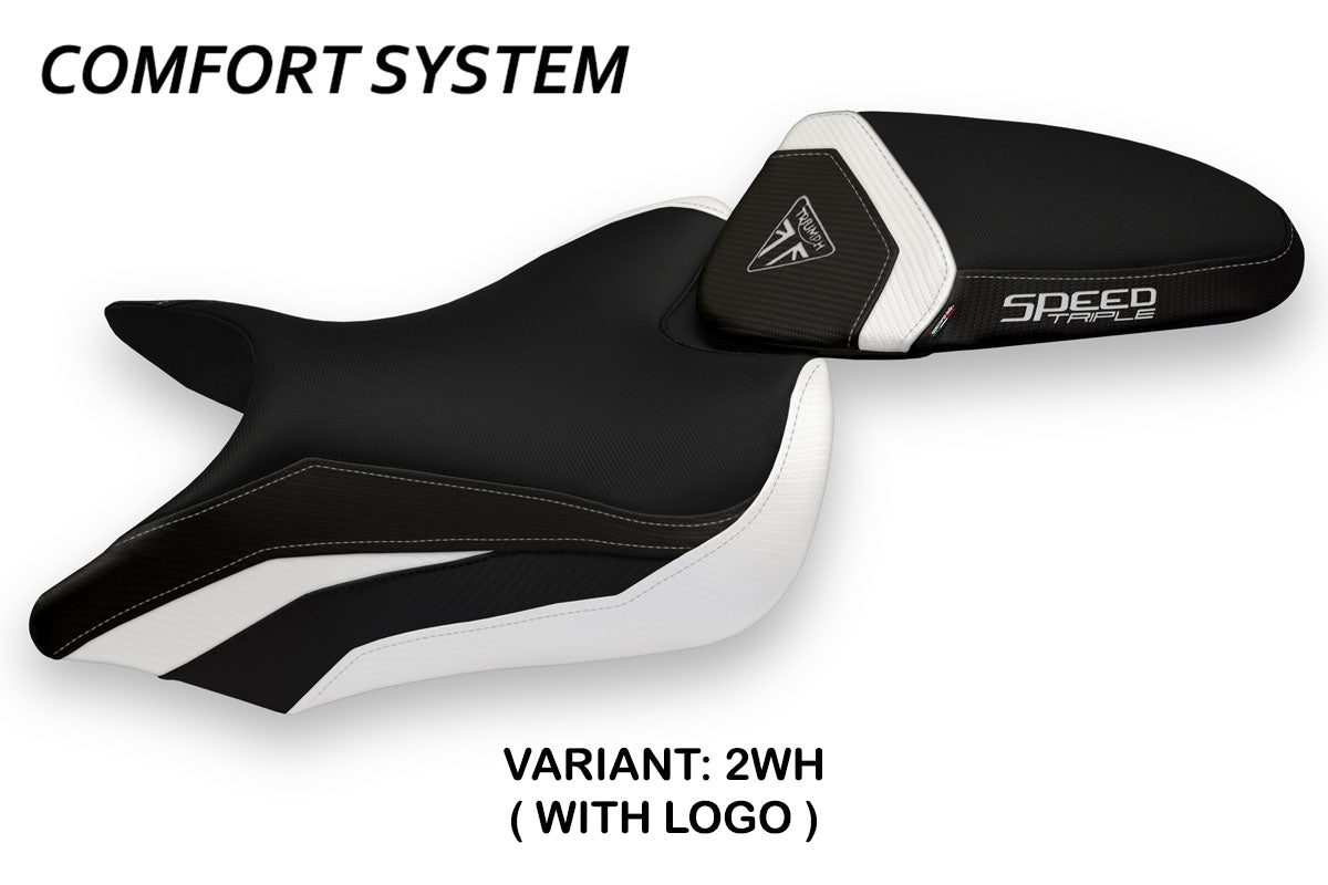 Tappezzeria Italia Triumph Speed Triple 2016-2021 Seat Cover Comfort in White