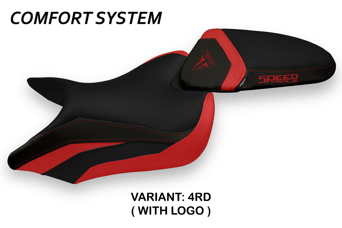 Tappezzeria Italia Triumph Speed Triple 2016-2021 Seat Cover Comfort in Red