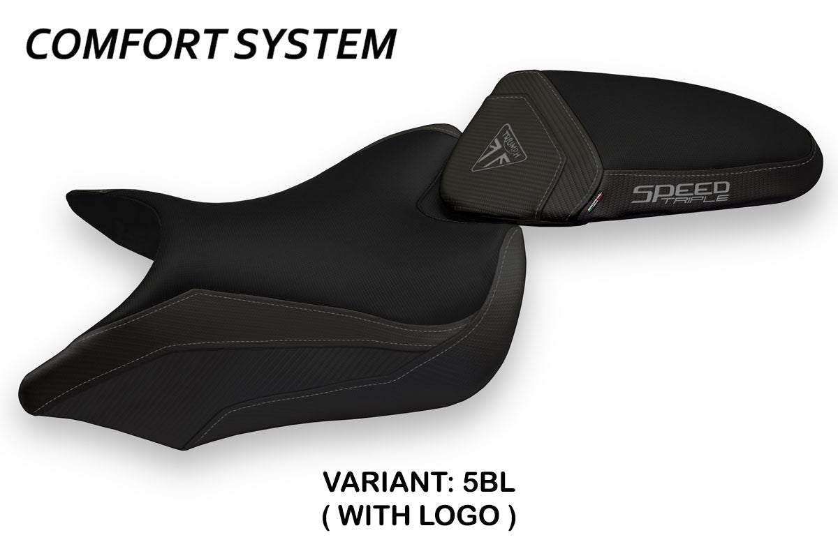 Tappezzeria Italia Triumph Speed Triple 2016-2021 Seat Cover Comfort in Black
