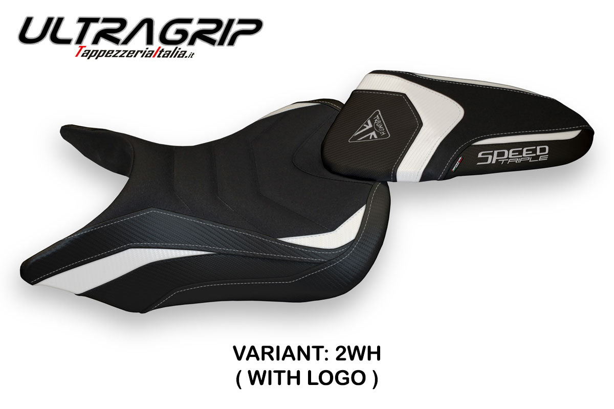 Tappezzeria Italia Triumph Speed Triple 2016-2021 Seat Cover Ultragrip in White