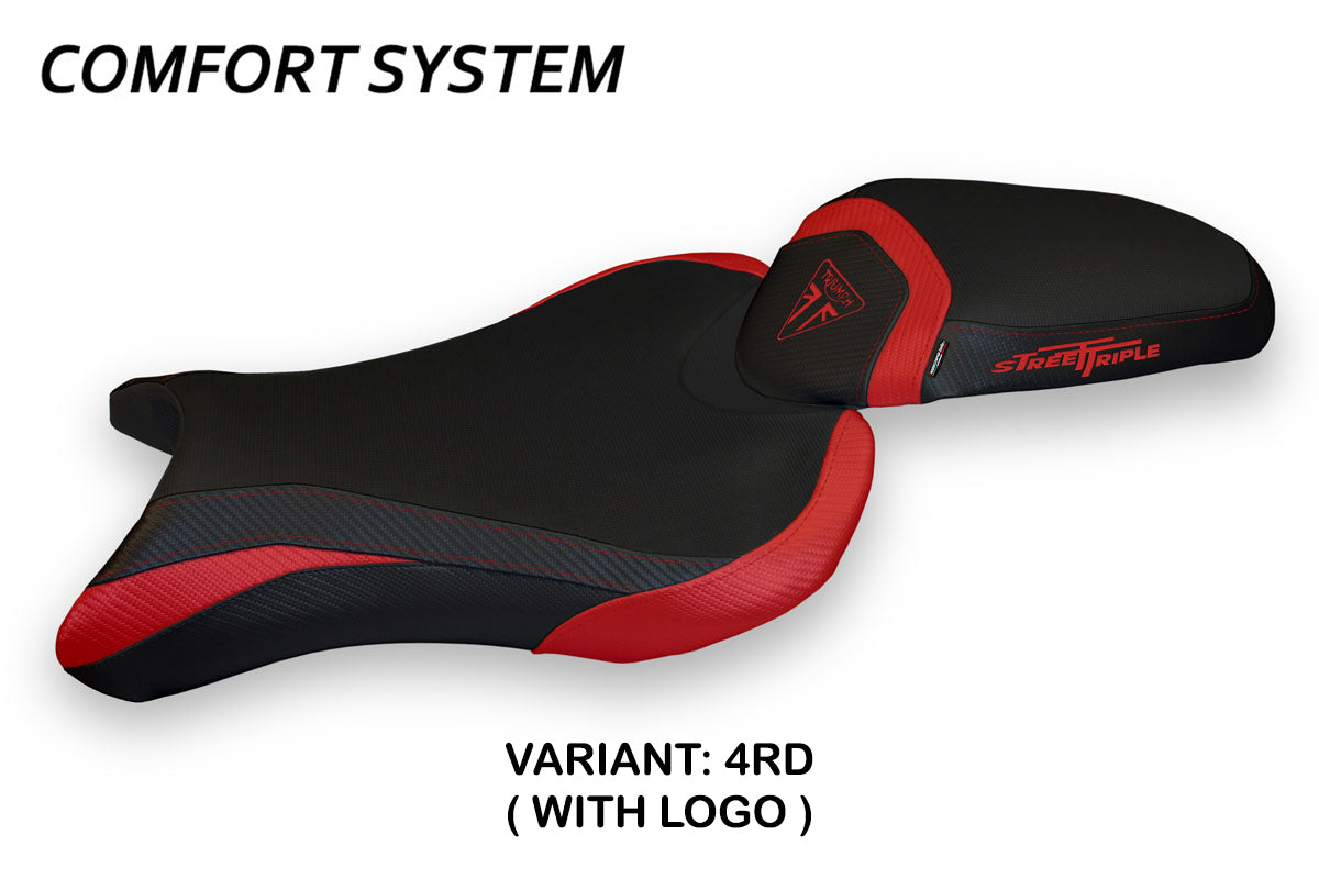 Tappezzeria Italia Triumph Street Triple 765 2017-2022 Seat Cover Comfort in Red