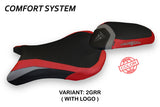 Tappezzeria Italia Triumph Street Triple 765 2017-2022 Seat Cover Comfort in Grey and Red