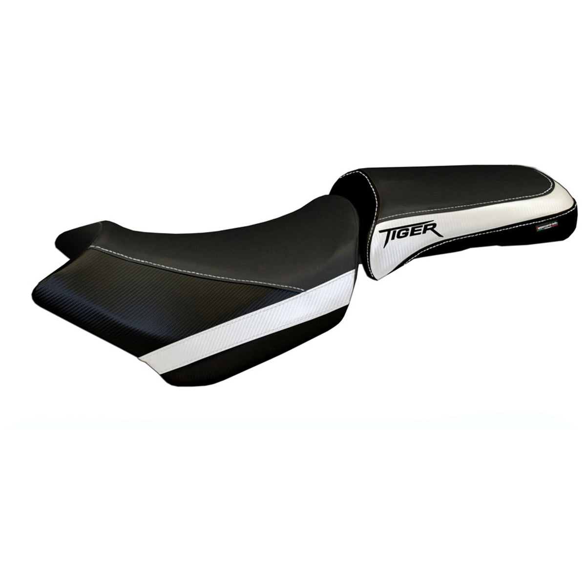 Tappezzeria Italia Triumph Tiger 1200 2011-2021 Seat Cover in White Black