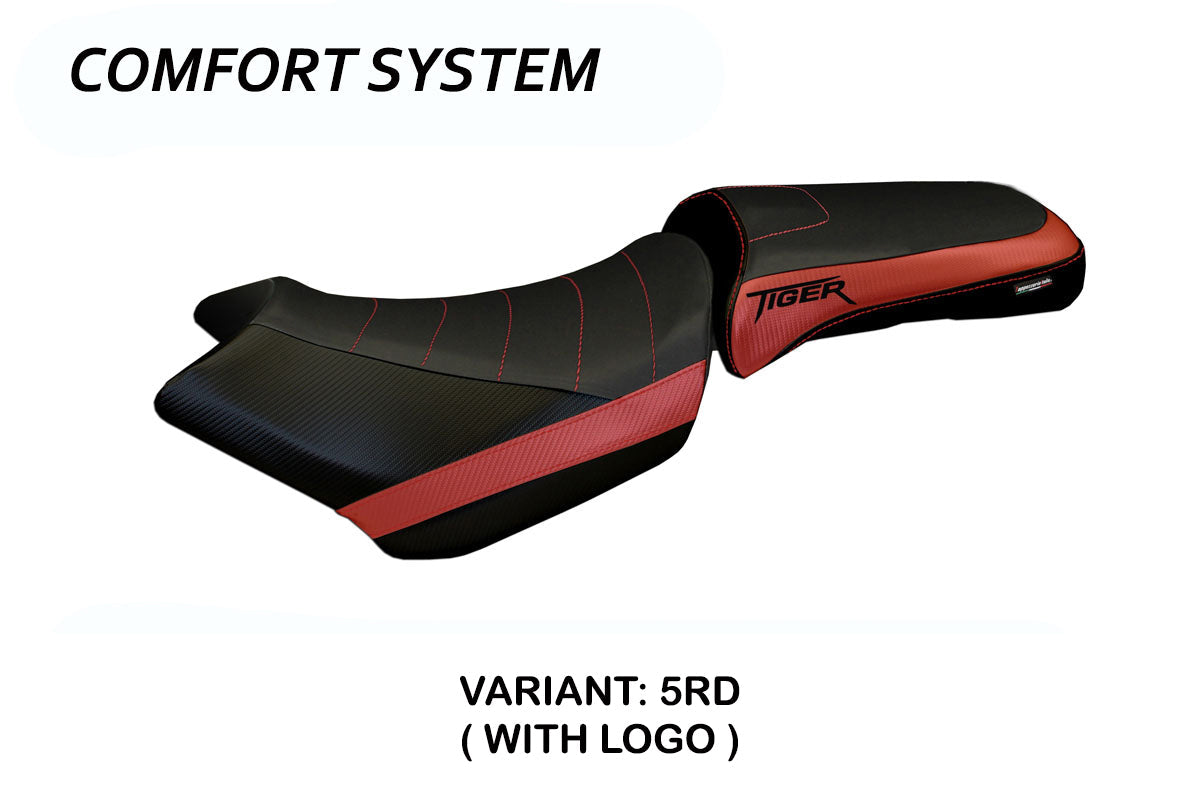 Tappezzeria Italia Triumph Tiger 1200 2011-2021 Seat Cover Comfort in Red