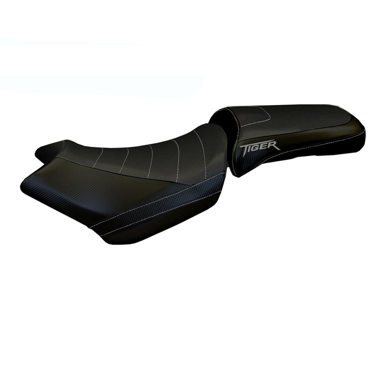 Tappezzeria Italia i Triumph Tiger 1200 2011-2021 Seat Cover Tappezzeria Comfort in Black