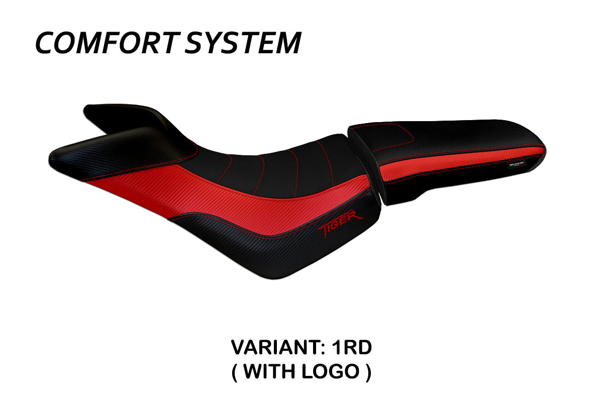 Tappezzeria Italia Triumph Tiger 800 800XC 2010-2020 Seat Cover Comfort in Red