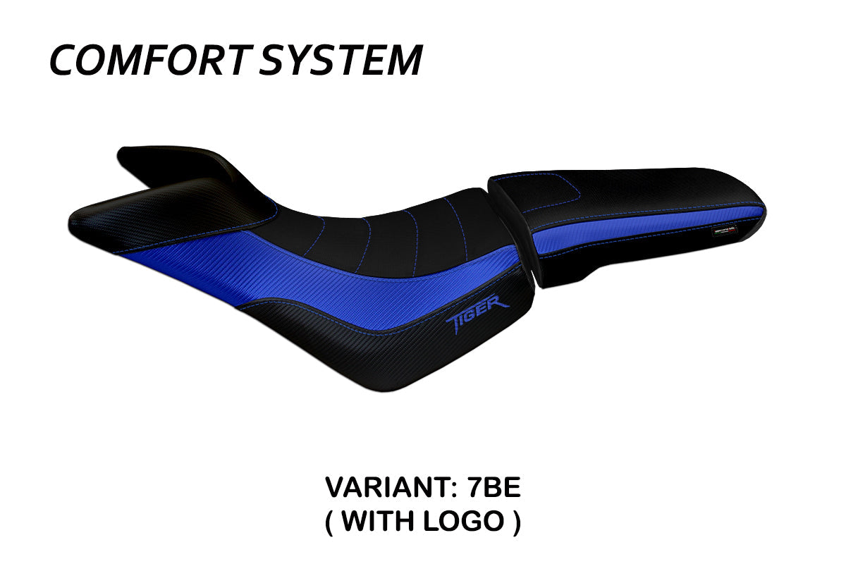 Tappezzeria Italia Triumph Tiger 800 800XC 2010-2020 Seat Cover Comfort in Blue
