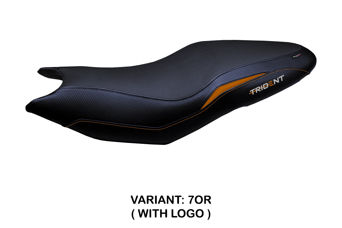 Tappezzeria Italia Triumph Trident 660 2021-2025 Seat Cover in Orange and Black