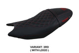 Tappezzeria Italia Triumph Trident 660 2021-2025 Seat Cover in Black Red Diamond